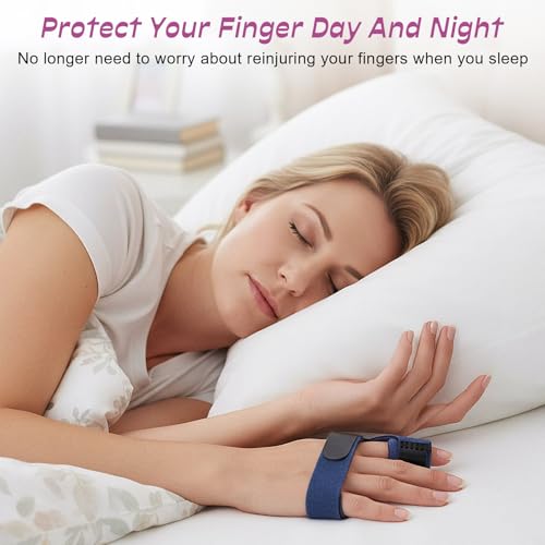 Breathable Trigger Finger Splint - Adjustable Finger Brace Stabilizer