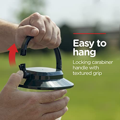 Enbrighten LED Large Camping Lantern, Battery Powered, USB Charging, 800 Lumens, 200 Hour Runtime, Carabiner Handle, Hiking Gear, Emergency Light, Blackout, Storm, Hurricane