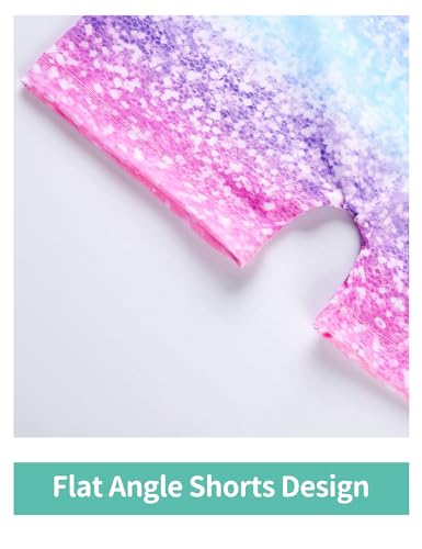 Girls' Sparkly Gymnastics Leotards 2 Pack – Breathable Biketards