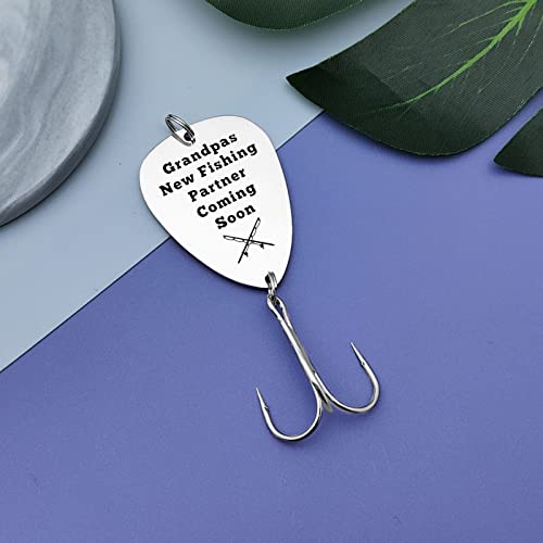 Fishing Lure Gift for New Grandpa - Stainless Steel Hook