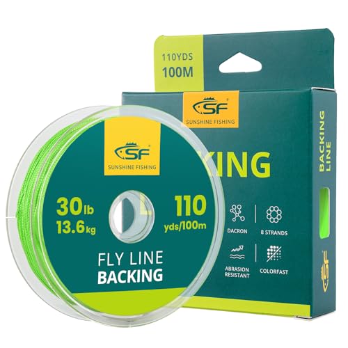 Braided Fly Fishing Backing Line - Green, 30LB, 100m
