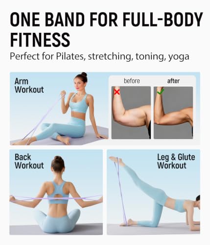 Figure 8 Resistance Bands for Full Body Workout & Toning