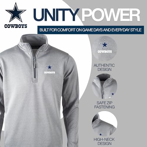 Dunbrooke Men's Royal Buffalo Bills All-Star Tech Quarter-Zip Top - Heather Grey, XX-Large