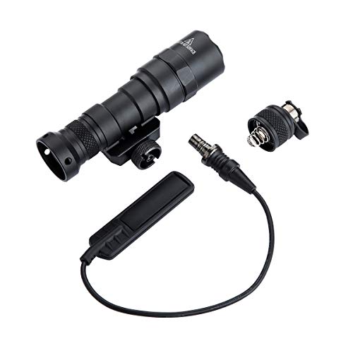 Assletes Weapon Light Picatinny Flashlight with Constant and Momentary Output, Pressure Switch, 20mm Mount Rail