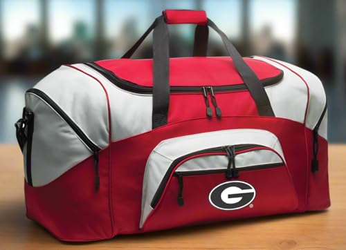 Georgia Bulldogs Duffel Bag - Large Red Gym & Travel Gear