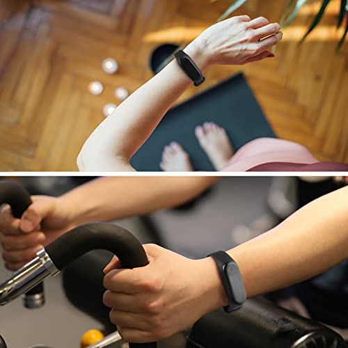 Sport Bands for Mi Band 5 & 6 - Soft Silicone Replacement Straps - Black