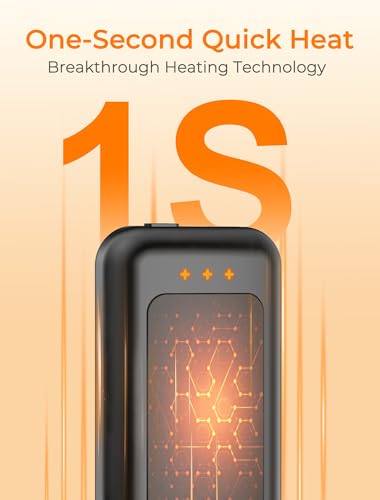 Rechargeable Electric Hand Warmer - Portable for Camping & Golf - Black 1 Pack