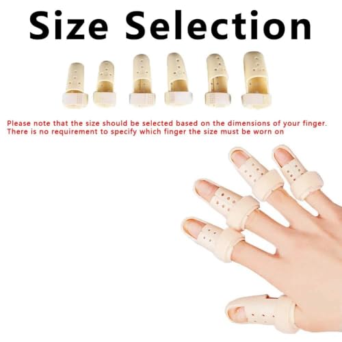 Thinvik [2 Piece Plastic Mallet Dip Finger Support Brace Splint Joint