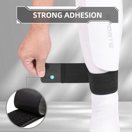 Elastic Soccer Shin Guard Straps - 4 Pack for All Ages