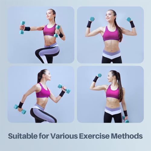 Adjustable Dumbbell Set for Women - 4 in 1, 2-5 lb, Blue