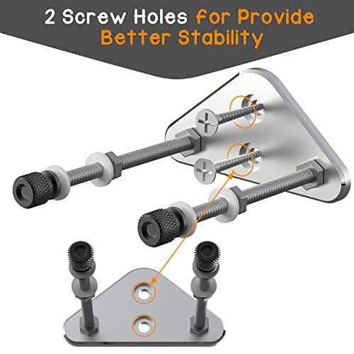 Skateboard Wall Mount Hanger - 6 Pack Aluminum Display Bracket