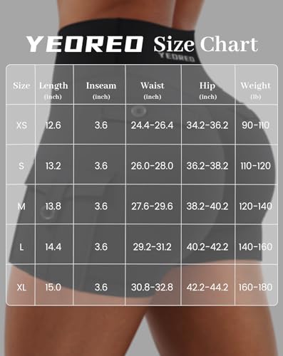 YEOREO CoreFlex Women Workout Shorts