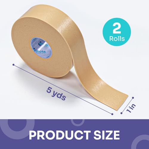 Waterproof Flexible Foam Medical Tape - 1" x 5 Yards, 2 Rolls