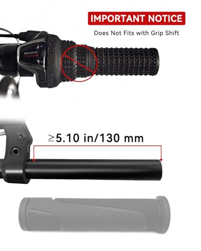 Ergonomic Rubber Bike Handlebar Grips - Non-Slip MTB & BMX - Standard
