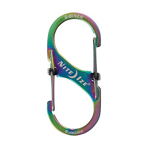 S-Biner SlideLock Stainless Steel Dual Carabiner - Size #3, Spectrum