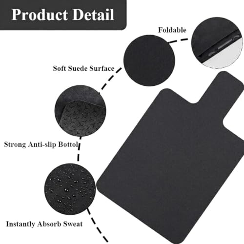 Non-Slip Pilates Reformer Mat Cover - 39" x 24" - Black
