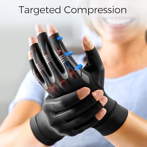 Compression Arthritis Gloves for Pain Relief & Swelling
