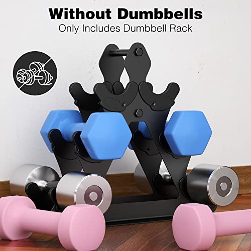 Dumbbell Rack Stand - Metal 3-Tier Weight Storage for Home Gym