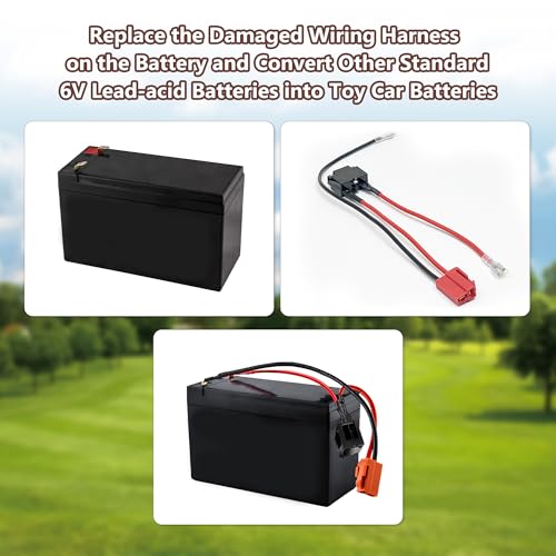 GnoTis 6V Battery Charger Kit for Kids Electric Ride-On Toys, Compatible with Minnie Mouse BMX X6 Wal-Mart