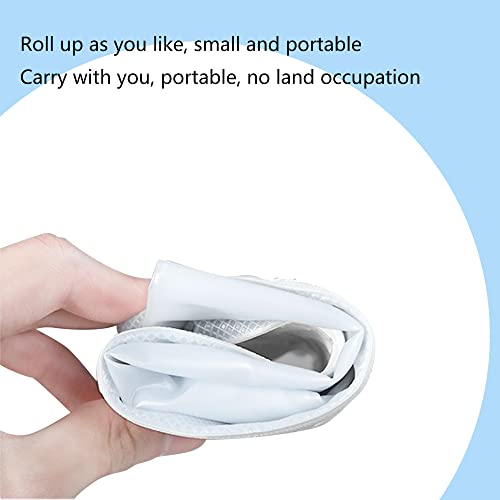 Waterproof Rain Boot Covers - Reusable Non-Slip Galoshes - Large, Transparent