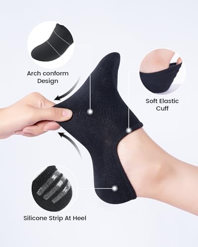 No Show Low Cut Anti-Slip Athletic Socks for Men & Women