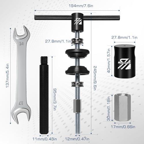 BUCKLOS HST Black Bike Headset Bottom Bracket Bearing Press-in Tool Kit