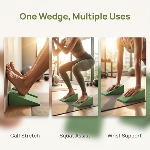 Yoga Foam Wedge Block Set - EVA Slant Board Calf Stretcher