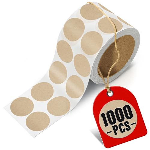 Shooting Target Stickers - 1000 Pcs, 1 Inch Brown Paster Dots