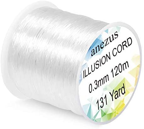 Clear Fishing Wire - 0.3mm, 15lb Monofilament Line for Hanging Decorations