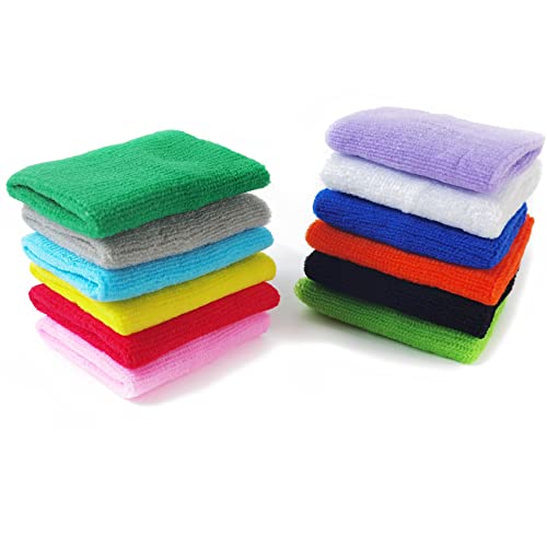 24PCS Colorful Cotton Sweatbands for Sports - Men & Women