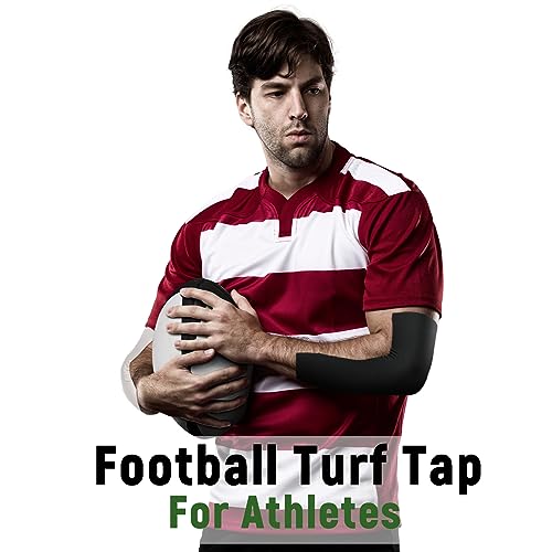 Jenaai Black and White Football Turf Tape - 33ft Support & Injury Prevention
