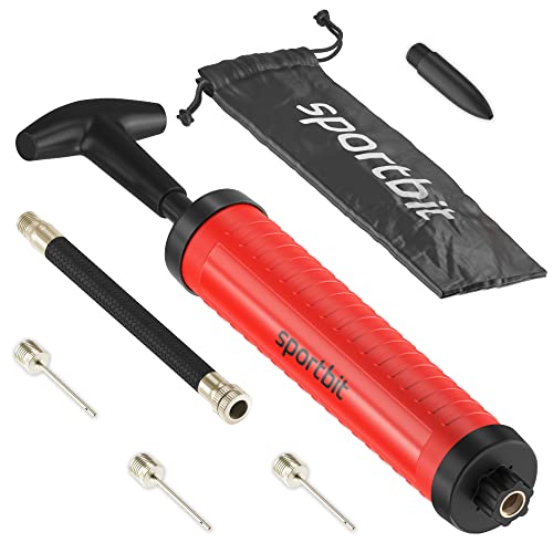Portable Hand Pump for Basketball, Volleyball, Soccer & Football