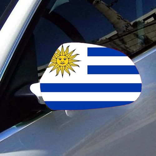Uruguay Flag Car Wing Mirror Covers - Standard Size