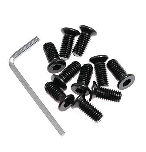 Stainless Steel Scooter Fixing Screw Kit - 10 Forehead Screws + 1 Hex Screw