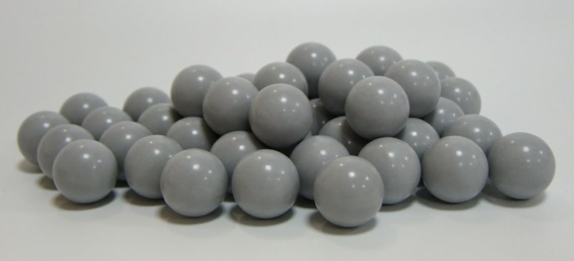 MoFaQiu 68 Cal Kinetic Projectiles, no Parting line Burr, Mirror polishing,for Training,Paintball Pepper Practice Ball，Can be reused Kinetic Ball，Compatible All .68 Cal Pepper Ball launchers