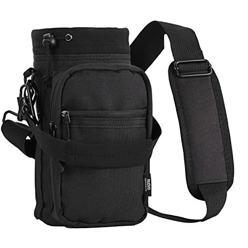 Nuovoware Carbon Black 40oz Water Bottle Carrier Insulated Sports Bag