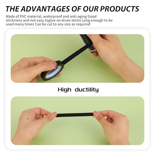 PVC Racket Finishing Tape for Tennis and Badminton - 2 Rolls