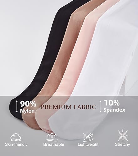 Ultra Soft Ballet Tights for Girls - Ballet Pink, 8-10 Years