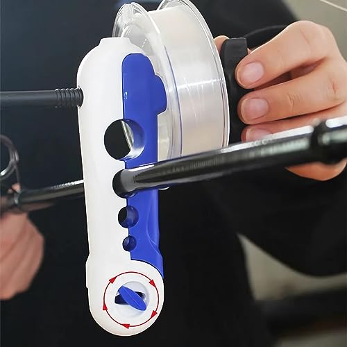 Mini Fishing Line Winder Spooler Tool - Portable Black & Red