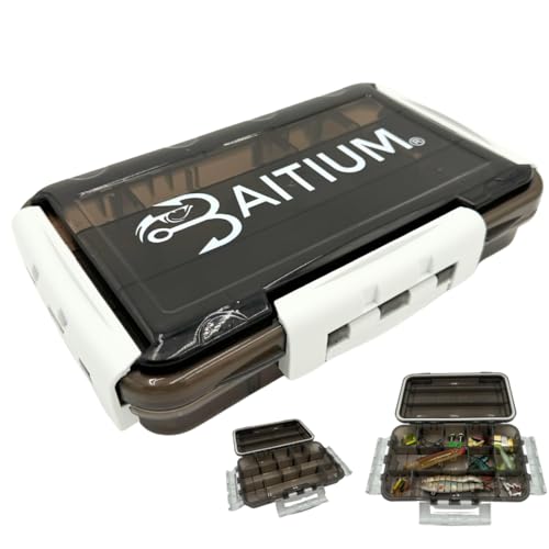 Baitium Waterproof XTRAseal 3600 Tackle Box Organizer with Dividers - Fishing Gear Storage