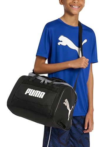 PUMA Kids' Transformation 14" Duffel Bag - Green Camo/Gold, One Size