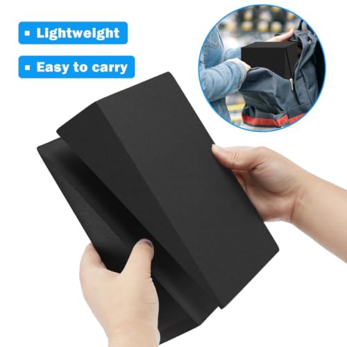 Foam Wedge Slant Board for Yoga - 2 Pcs Black Calf Stretcher