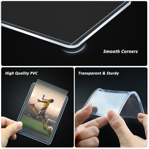 Hard Plastic Card Top Loaders - 3x4 Inch Trading Card Sleeves - 15 Pack