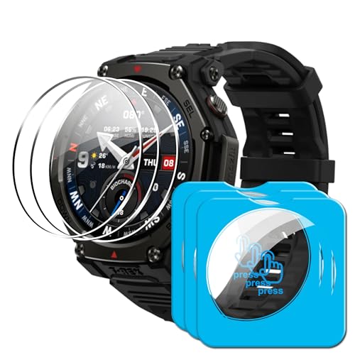 Amazfit T-Rex 3 Pro Screen Protector - Tempered Glass, 3 Pack - Transparent