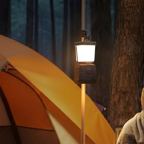 Amazon Basics 1000 Lumen LED Camping Lantern, 360° Dimmable, IPX4 Water Resistant
