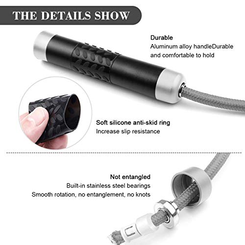Weighted Jump Rope for Fitness - Adjustable Length, Tangle-Free