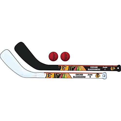 Chicago Blackhawks Mini Hockey Stick Set - 2 Player Knee Hockey