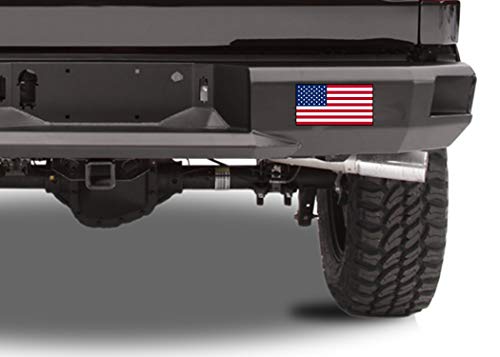 American Flag Decal Bumper Stickers - 5x3 Inch Vinyl Pack of 4