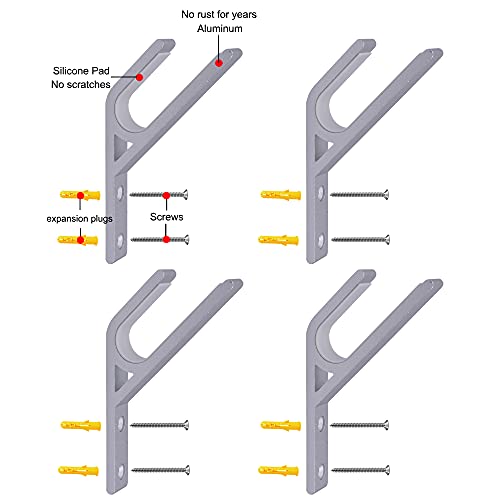 Skateboard Wall Mount Rack with Silicone Pad - 1 Hanger