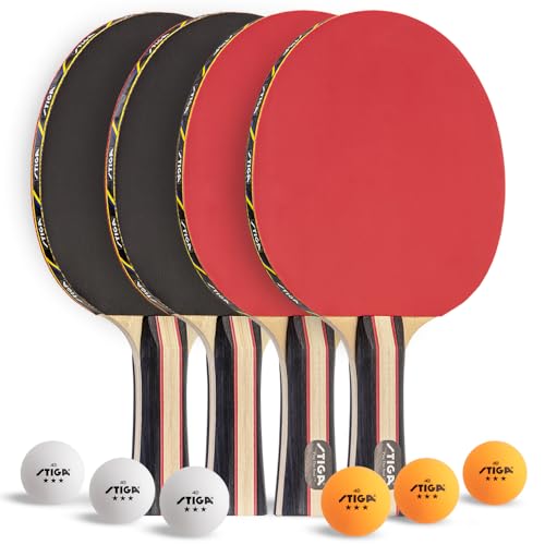 Table Tennis Set for 4 Players - USATT Approved Rackets & Balls